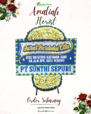 Papan Bunga Duka di Penggaron Lor